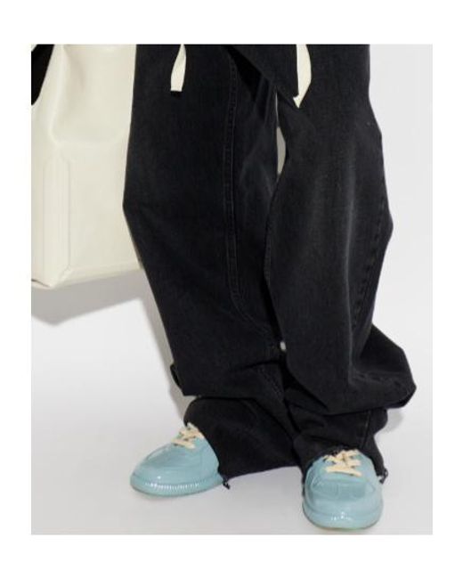 Maison Margiela Green Gradient Low-Top Sneakers