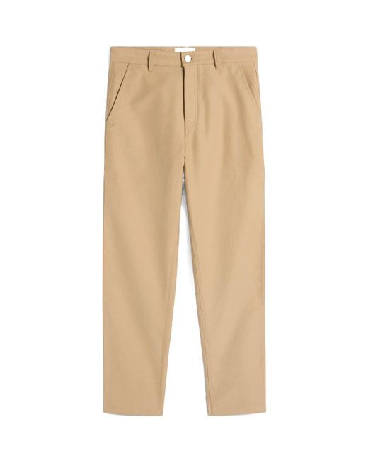 AMI Natural Ami Logo-Patch Worker Trousers for men