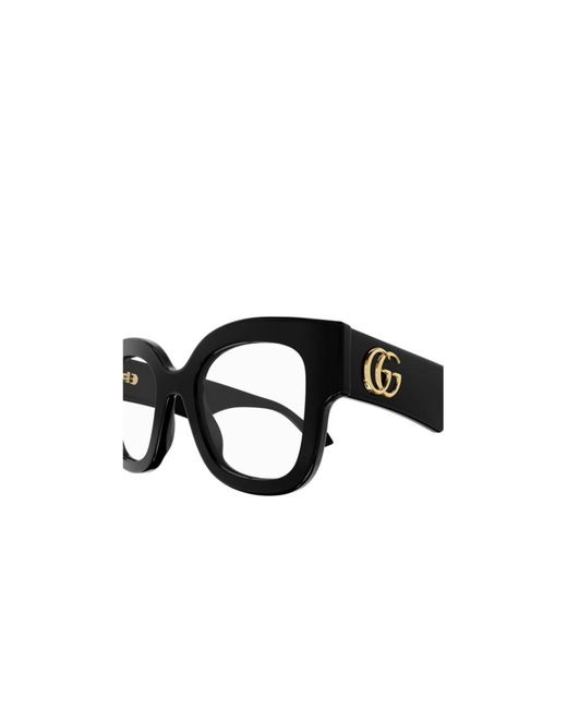 Gucci Black Eyewear Round-Frame Glasses