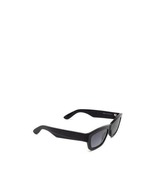 McQueen White Eyewear Rectangle Frame Sunglasses for men