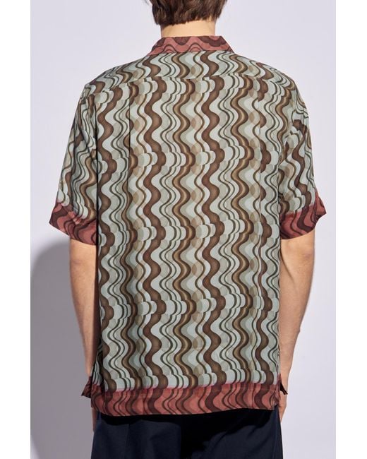 Dries Van Noten Multicolor Pattern-Printed Short-Sleeved Shirt for men