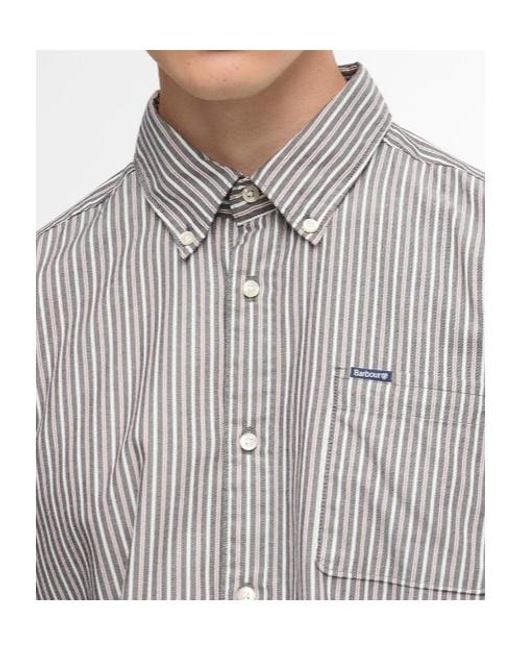 Barbour Gray Long Sleeve Shirt for men