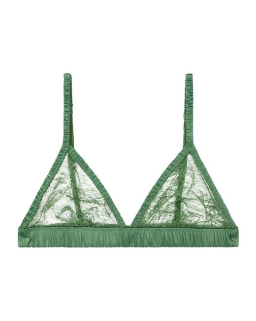 LoveStories Green Triangle Bra