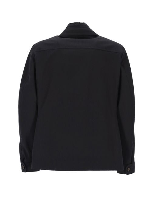 Moorer Black Volmer-Kn Double-Breasted Jacket for men