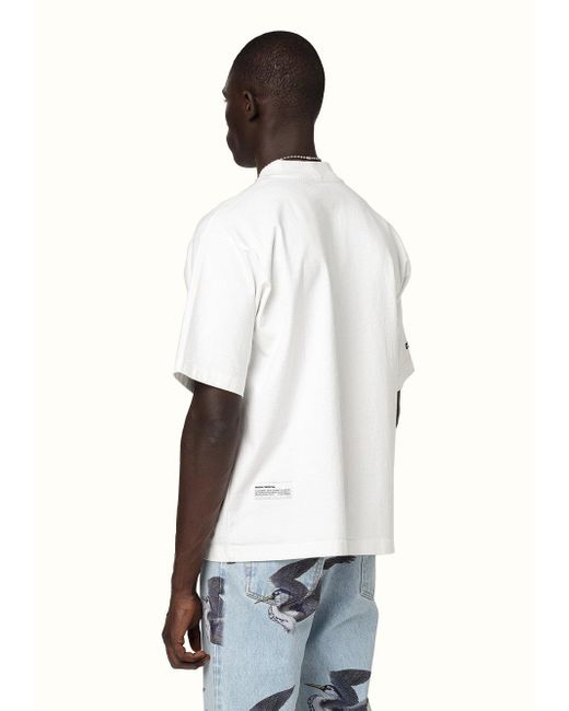 Heron Preston White Round-Necked Logo T-Shirt for men