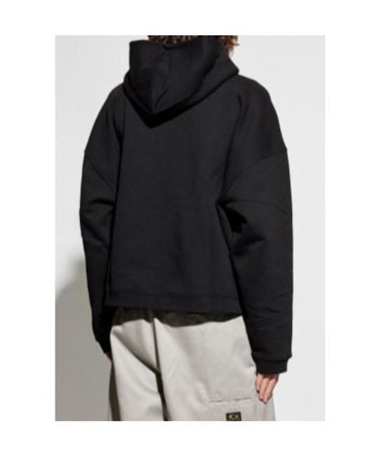 Represent Black Pocket Hooded Sweater for men