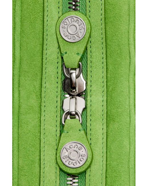 Acne Green Camero Party Suede Bag
