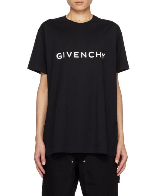 Givenchy Black Archetype Oversized T-Shirt for men