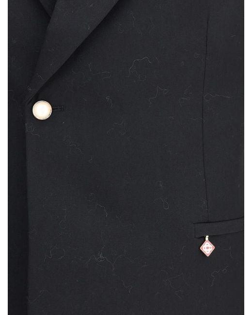Casablanca Blue Double Breasted Blazer for men
