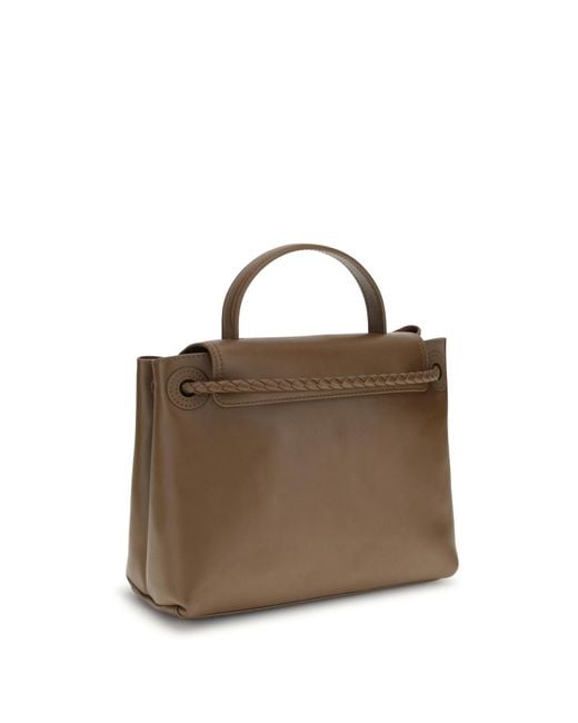 Bottega Veneta Brown Woven Design Shoulder Bag