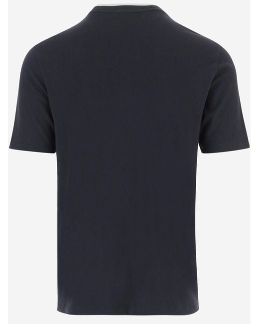 Vince Black Contrast Crew Neck T-Shirt for men