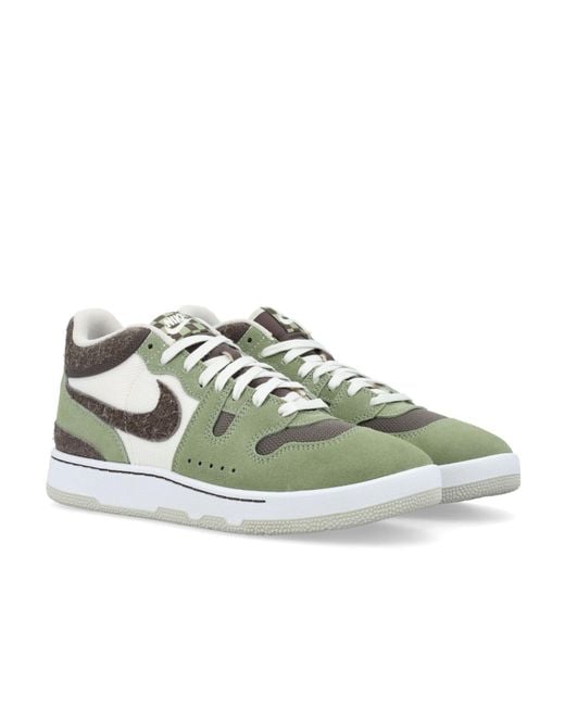 Nike Green Attack Lace-Up Sneakers for men