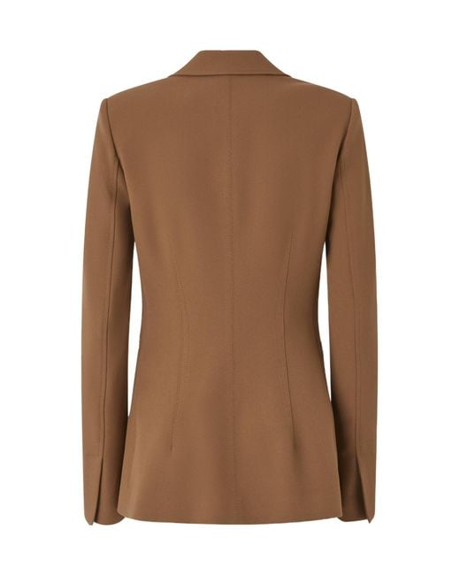 Pinko Brown Stitch Detailed Jacket