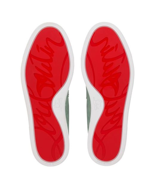 Christian Louboutin Green Chambeliboat Slip-On Loafers for men