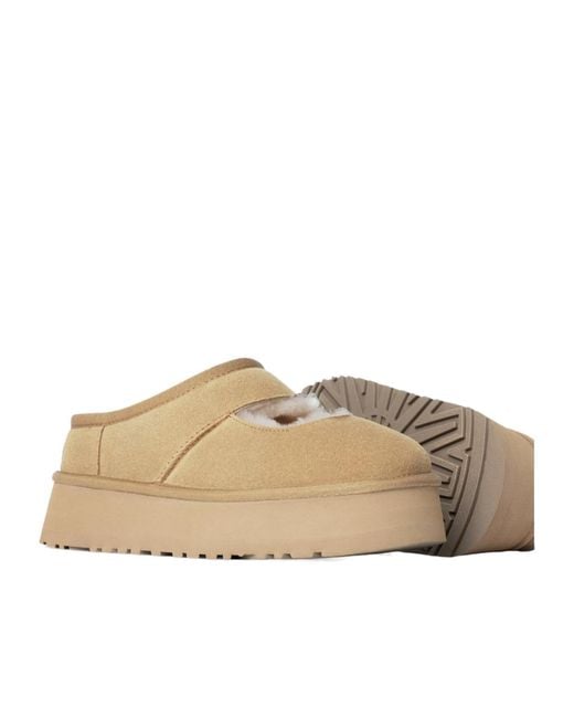 Ugg Natural Bea Cut-Out Detailed Slip-On Slippers