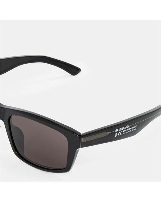 Balenciaga White Uv-Protective Rectangular Sunglasses for men