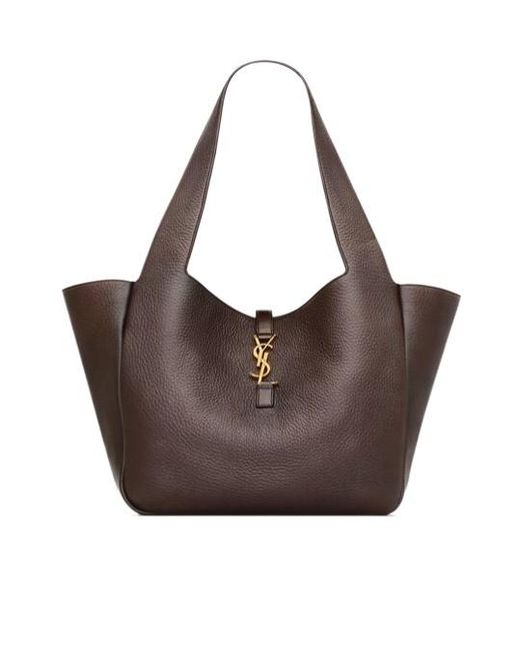 Saint Laurent Brown Le 5 À 7 Bea Shopping Bag