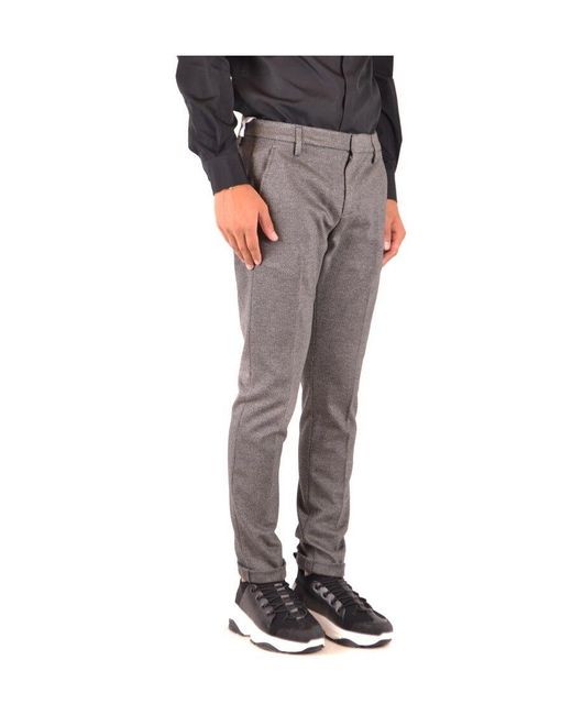 Dondup Gray Trousers for men
