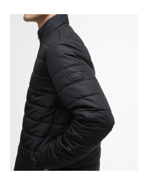 Barbour Black Aldon Quilted Jacket for men