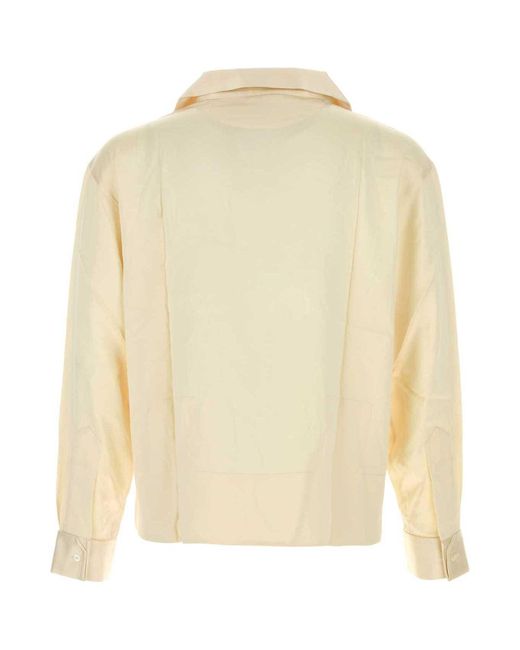 Bode Natural Classic Tie-Neck Relaxed Shirt for men