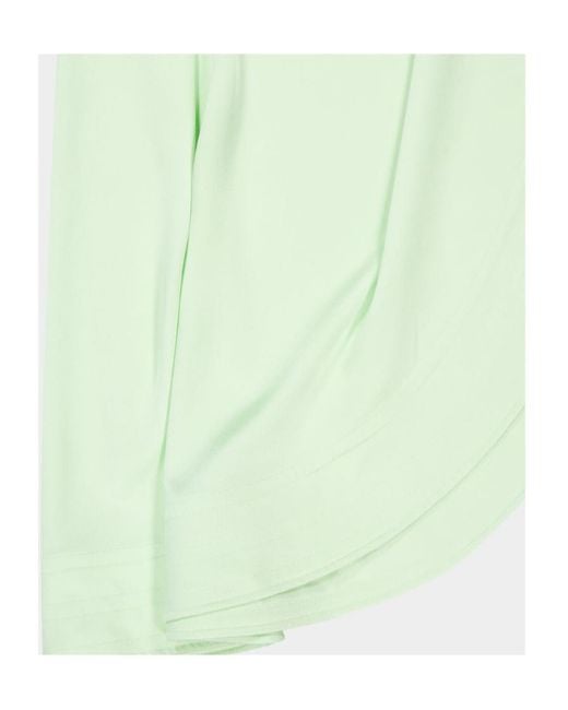 Stella McCartney Green One-Shoulder Asymmetric Maxi Dress
