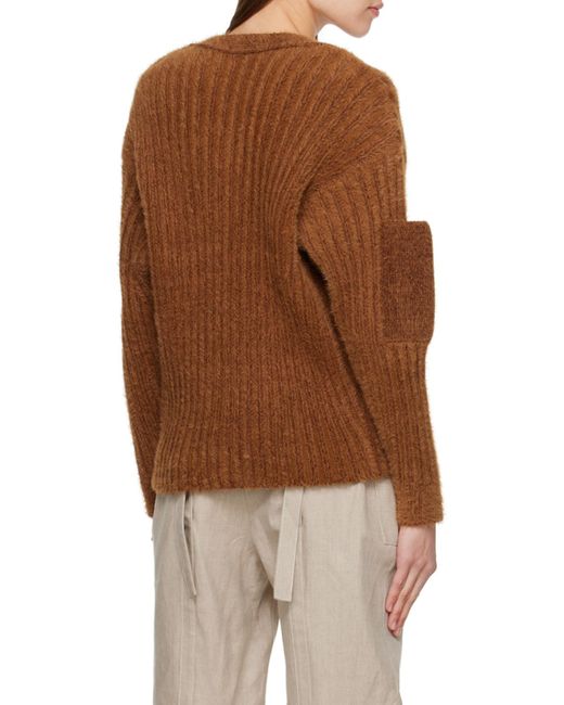 Jacquemus Brown Le Neve Button-Up Cardigan for men