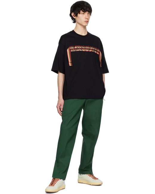 Lanvin Black Cotton T-Shirt for men