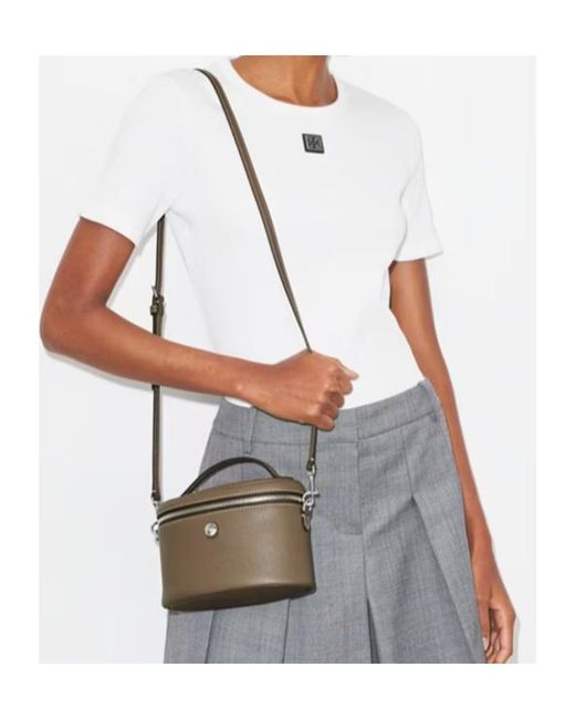 Tory Burch Metallic Pebble Top-Handle Vanity Case