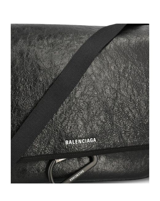Balenciaga Black Explorer Shoulder Bag for men