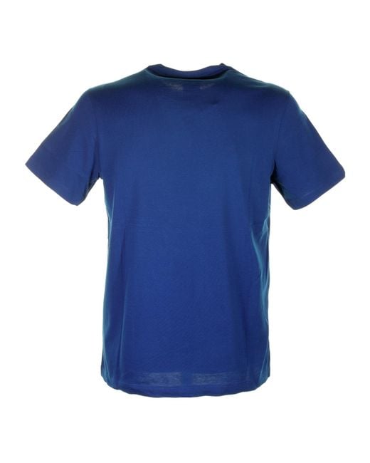 Paul & Shark Blue Logo Patch Crewneck T-Shirt for men