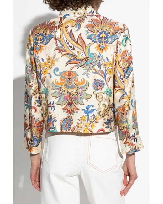 Etro Metallic Paisley Printed Jacket