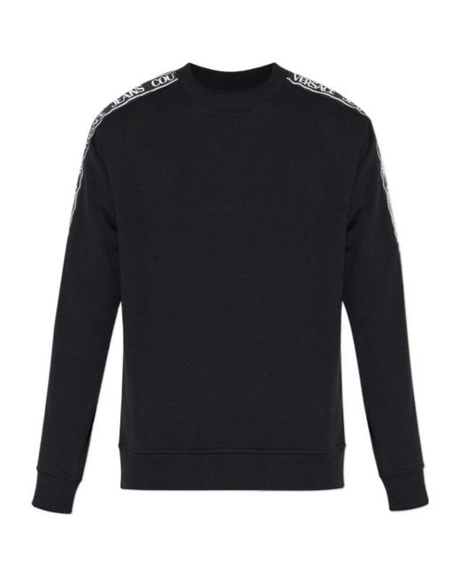 Versace Jeans Blue Couture Logo Printed Crewneck Sweatshirt for men