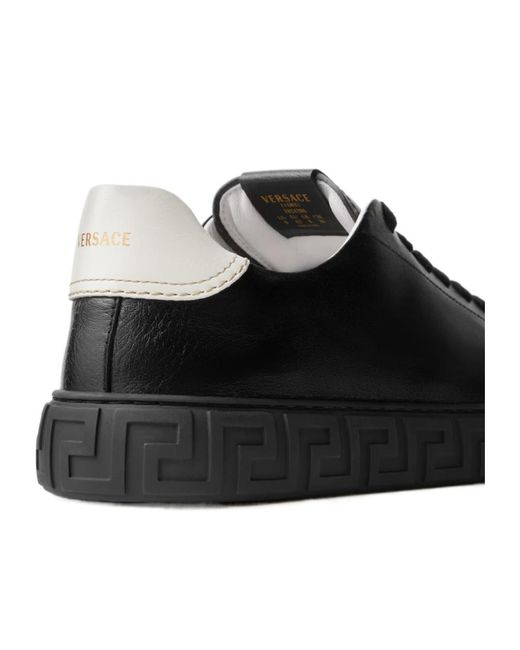 Versace Black Greca Sport Low-Top Sneakers for men