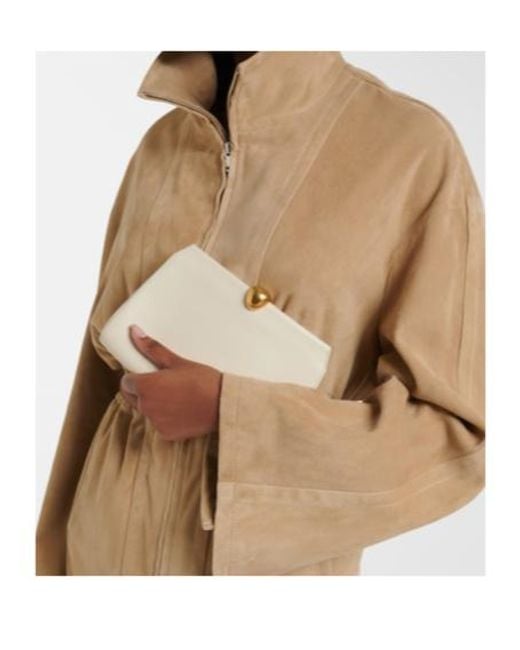 Nour Hammour Natural Lou Leather Clutch