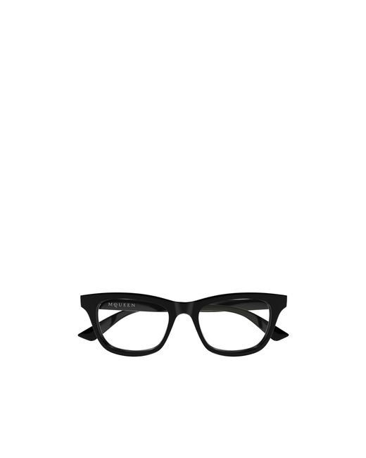 McQueen White Eyewear Square Frame Glasses