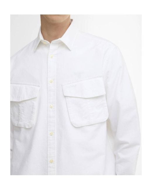 Barbour White Arnham Shirt for men