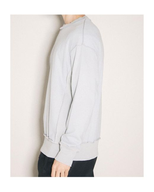 Comme des Garçons Gray Comme Des Garçons Homme Logo Embroidered Sweatshirt for men