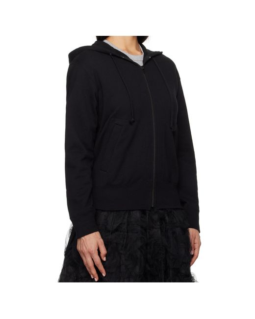 COMME DES GARÇONS PLAY Black 'Heart On Back' Hoodie