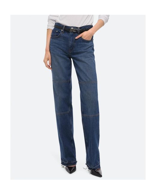 Helmut Lang Blue Belt-Loop Jeans