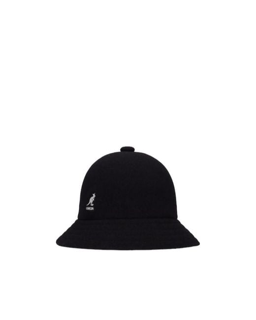 Kangol Black Logo Hat for men