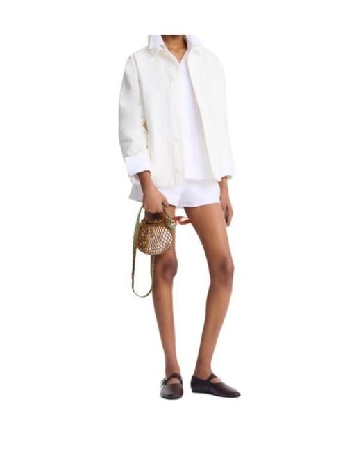 Longchamp White Le Pilage Mesh Mini Bag