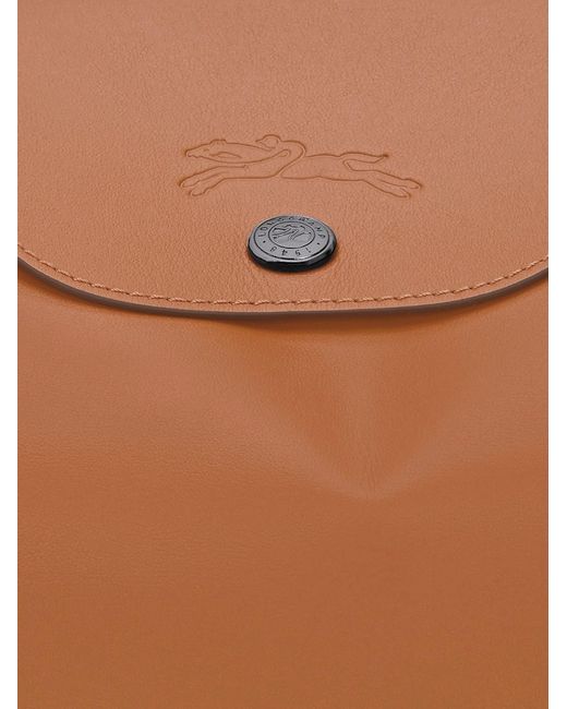 Longchamp Brown Flap Detail Shoulder Bag