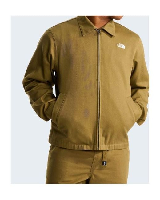 The North Face Green Button Cotton Jacket for men