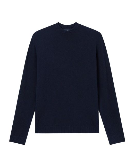 GIORGIO ARMANI X ALANUI Blue Giorgio Armani For Alanui Cashmere And Silk Crew-Neck Jumper for men