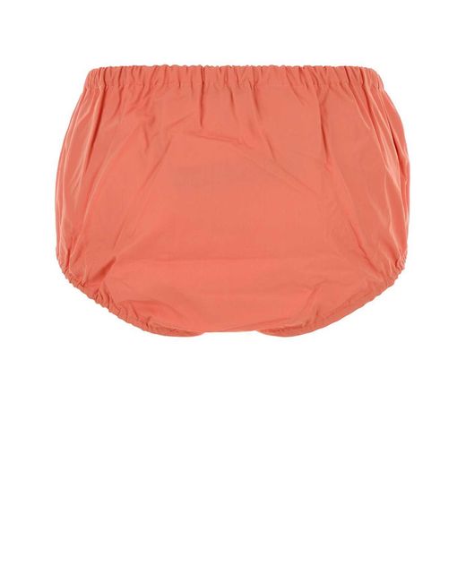 Prada Red Poplin Shorts