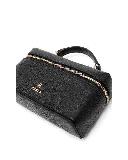 Furla Black Camelia Tote Bag