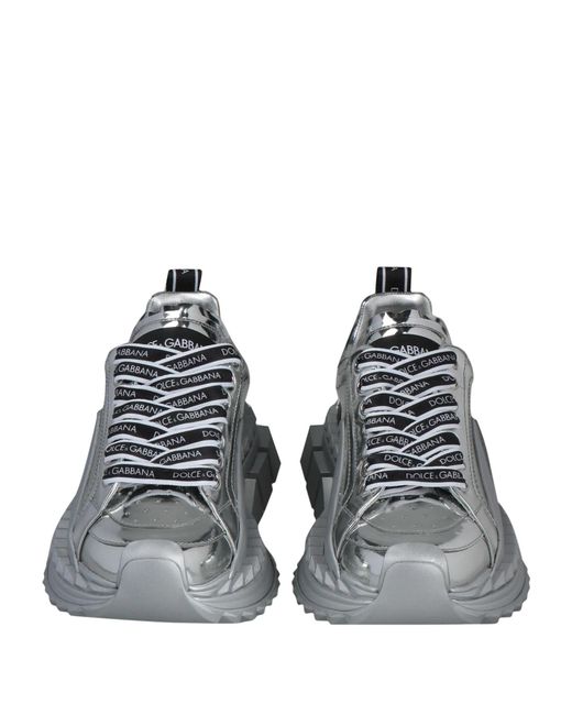 Dolce & Gabbana Gray Solid Color Sneakers