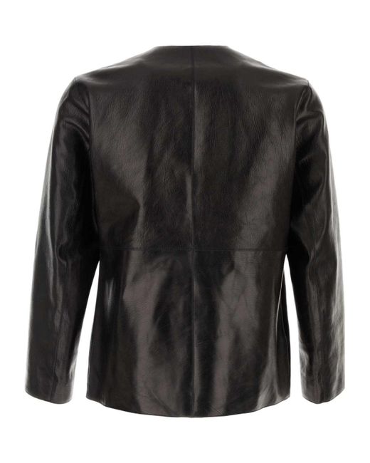 NAMACHEKO Black Minimalist Button-Up Jacket for men