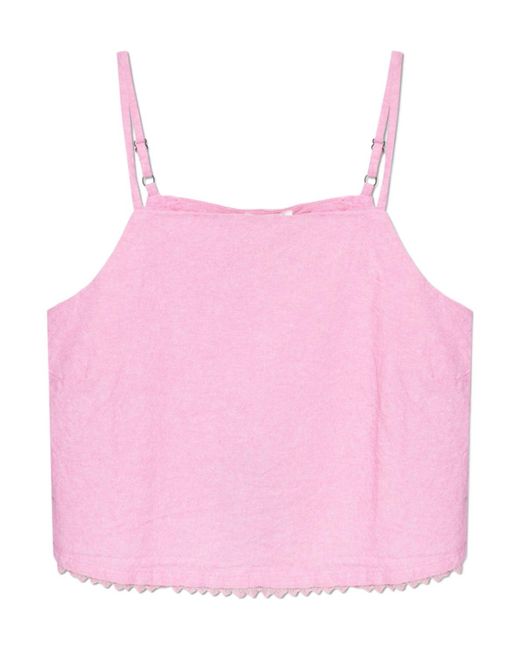 American Vintage Pink Crop Top