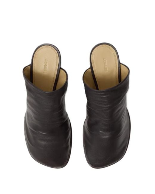 Lemaire Black Glove Mules